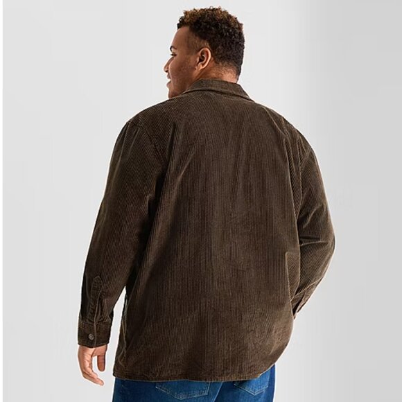 Arizona Jean Co Mountain Trail Brown Corduroy Shirt Jacket 2XLT Big & Tall NWT - Picture 3 of 12